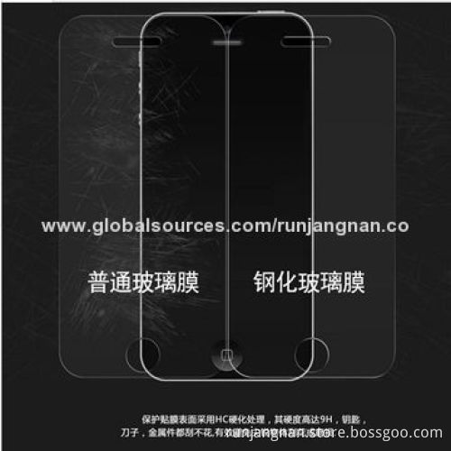 0.3mm Tempered-glass Screen Protector for iPhone 4/4S, HD, 9H, Rounded Borders, Smooth Edge